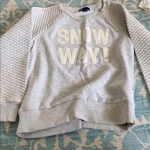 Gap snow way sweatshirt
